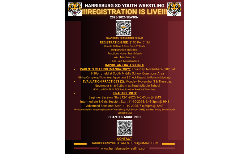 2025-2026 Registration Flyer